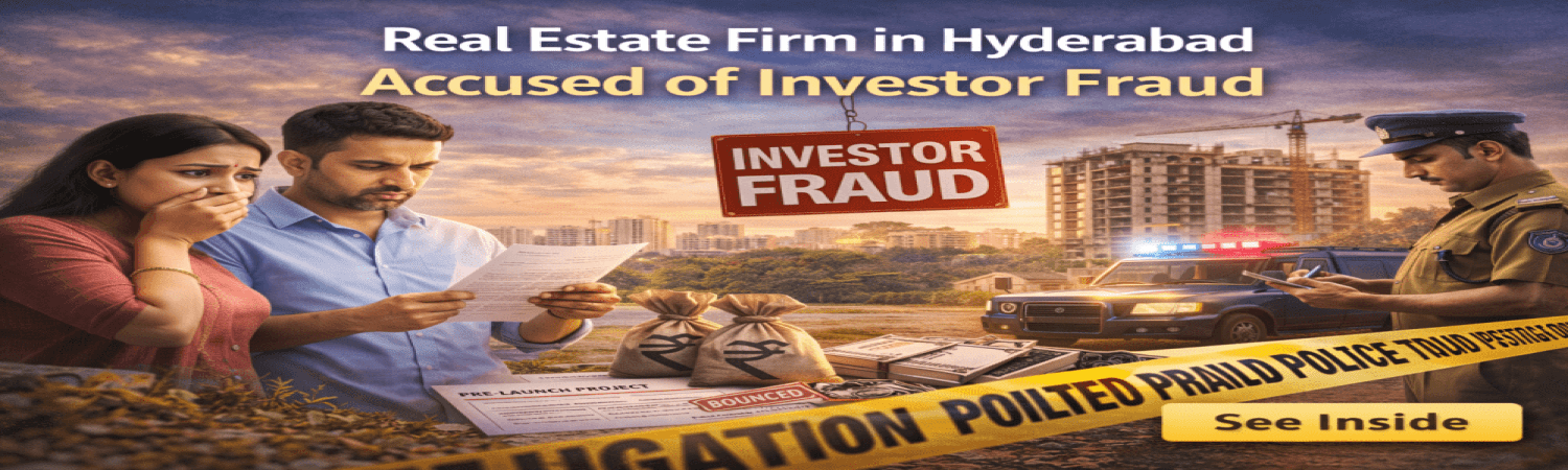 Real Estate Firm in Hyderabad Accused of Investor Fraud